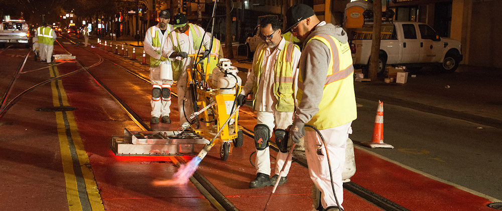 Market Street went car free in January 2020